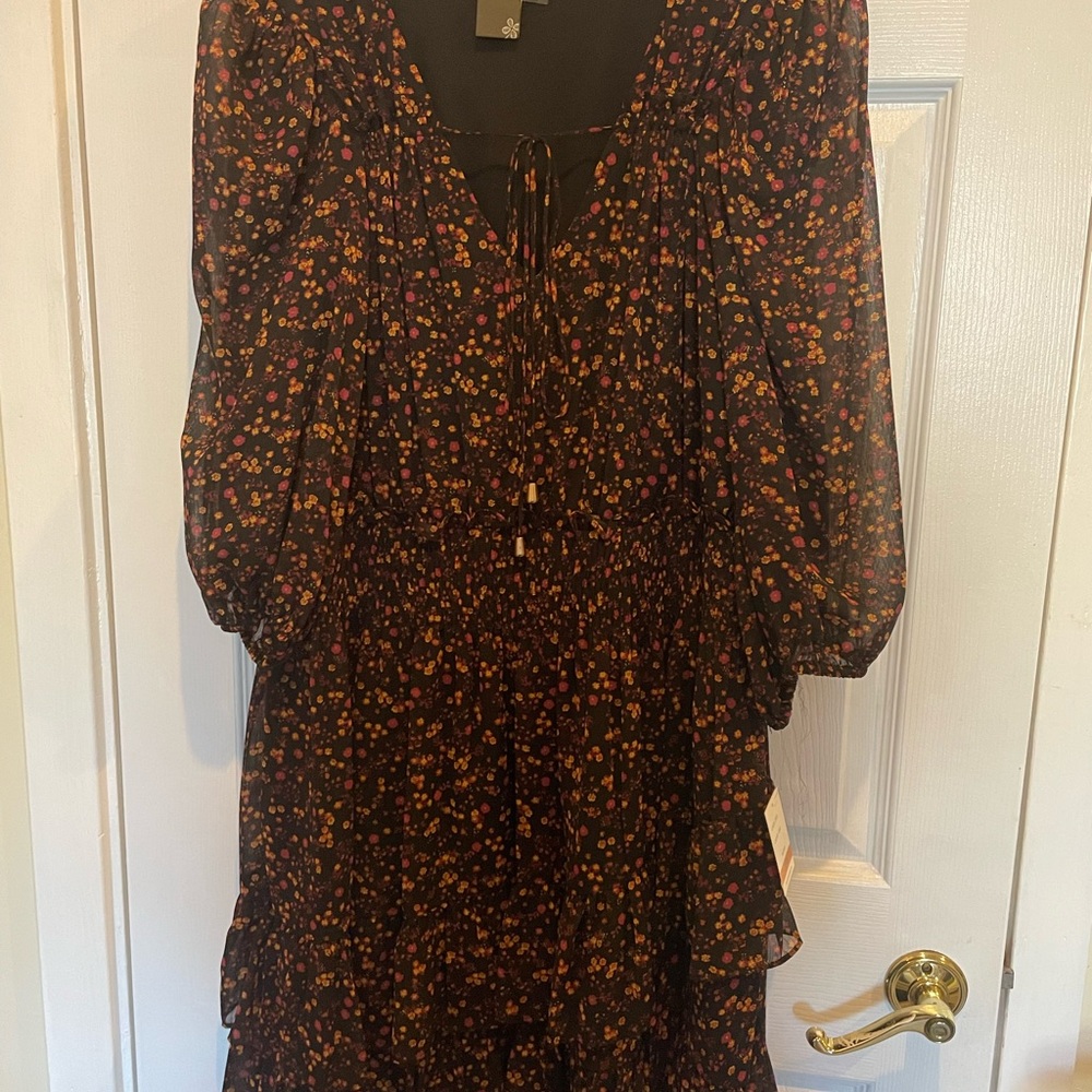Taylor Chic Floral Patterned Dress